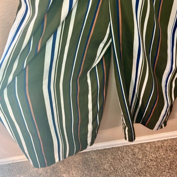 Boho Jumpsuit Large TIMING Lightweight Jumper Adjustable Straps Capri Pants - Picture 6 of 12